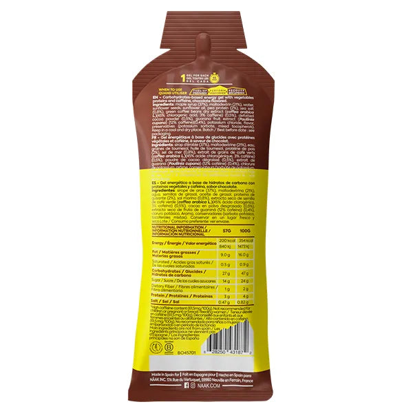 Nutri-Baía | NAAK - Gel Ultra Energético (57g) - Chocolate (Cafeína)