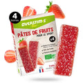 Overstim.s Fruit'n Perf - Pâtes de Fruits BIO (4x25g) - Fraise