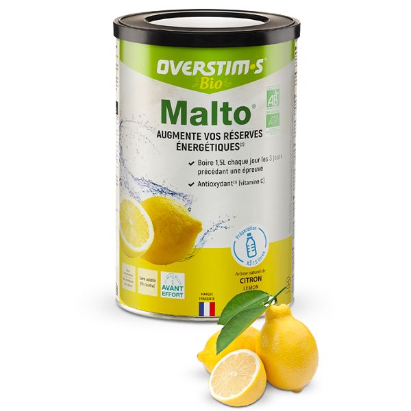 Baía Nutri | Overstim's - Malto ORGÂNICO (450g) - Limão