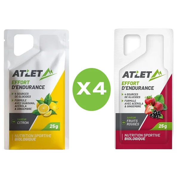 Atlet Gels Énergétiques BIO (8x25g) - Discovery Pack