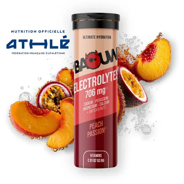 Baouw Pastilles d'Électrolytes (10x5g) - Pêche & Passion