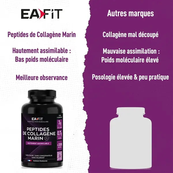 Eafit Peptides de Collagène Marin (120 comprimés)
