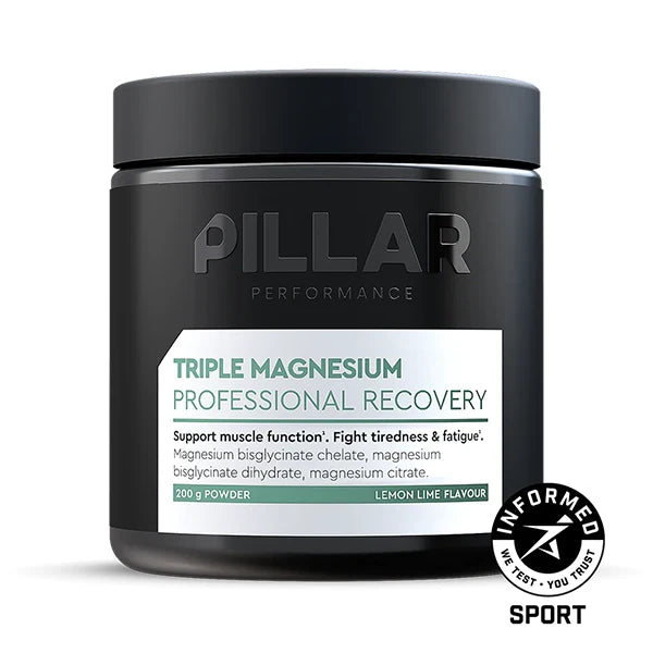 PILLAR Performance Triple Magnesium Powder (200g - pot) - Lemon & Lime