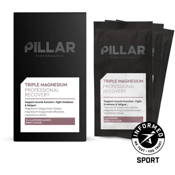 PILLAR Performance Triple Magnesium Powder Unidose (5g) - Natural Berry