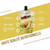 Nutri-Bay | BAOUW - Purée Énergétique BIO (90g) - Poire-Pomme-Menthe