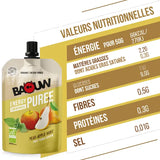 Nutri-Bay | BAOUW - Purée Énergétique BIO (90g) - Poire-Pomme-Menthe