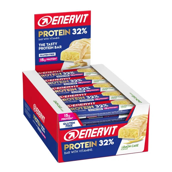 Enervit Protein Bar 32% Box (30x48g) - Lemon Cake