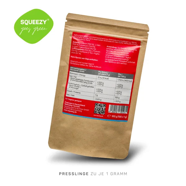 Squeezy 100% Pure Amino Tablets (100x1g)