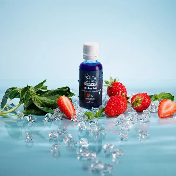 Alga Sports Ultra Pure Bleue (5x30ml) - Récupération Naturelle - Fraise & Basilic