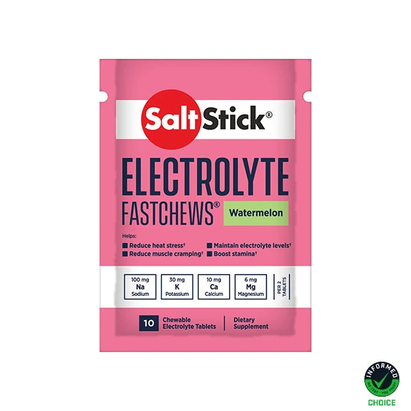SaltStick FastChews (10 comprimés) - Watermelon