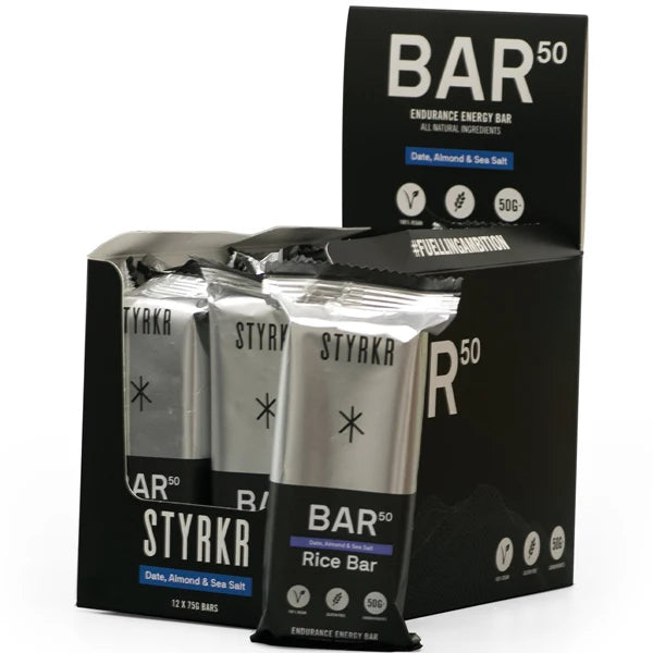 Styrkr BAR50 Energy Bars Box (12x67g) - Goût au choix