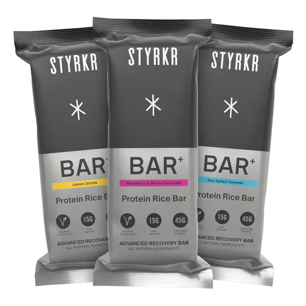 Styrkr BAR+ Recovery Bars (12x74g) - Mixed Flavour Pack