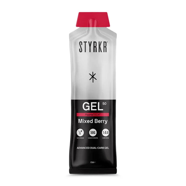Styrkr GEL50 Dual-Carb Energy Gel (72g) - Mixed Berry