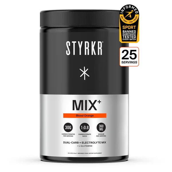 Styrkr MIX+ Dual-Carb & Electrolyte Mix (925g) - Blood Orange