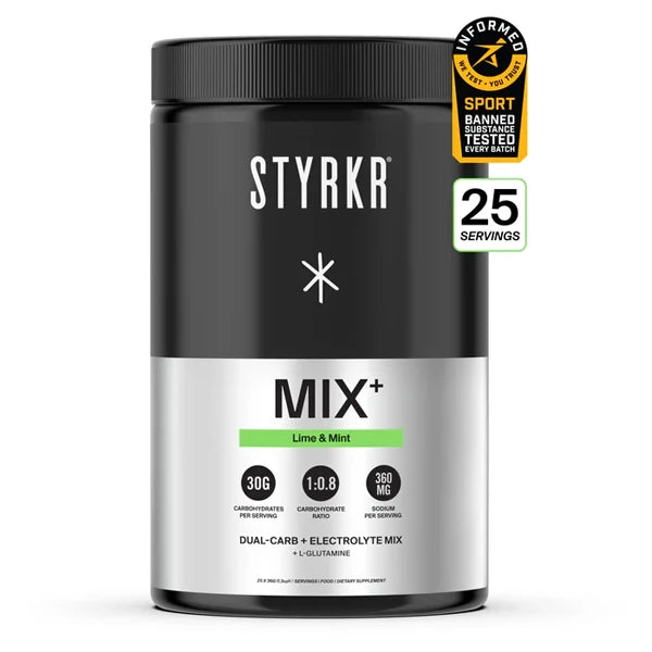 Styrkr MIX+ Dual-Carb & Electrolyte Mix (895g) - Lime & Mint