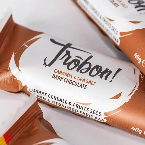 Nutri-Bay | Trôbon - Barretta di cereali BIOLOGICA (40g) - Cioccolato fondente e caramello