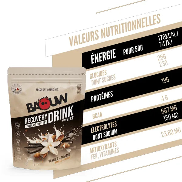 Baouw Boisson de récupération (500g) - Vanille & Amande