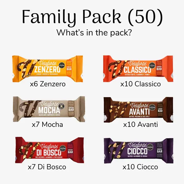 Veloforte Energy Bar - Mega Pack (50 bars)