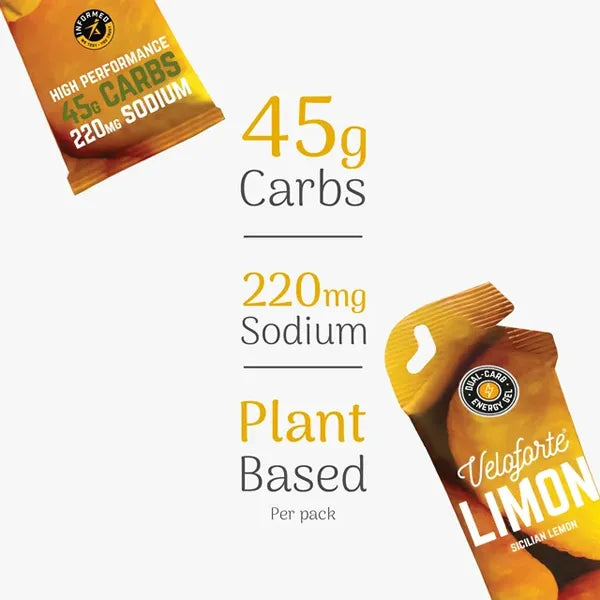 Veloforte Limon High-Carb Natural Energy Gel (67g)