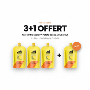Näak - Ultra Energy Purée PACK 3+1 (4x95g) - Sweet Potatoes & Butternut Squash
