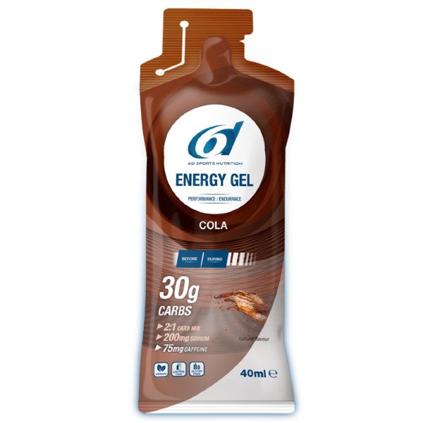 Baía Nutri | 6D - Energy Gel Cafeína (40ml) - Cola