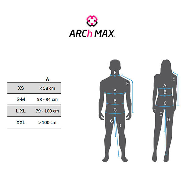 Nutri Bay | ARCh MAX - Hydration Vest 6L Unisex Black - Size chart