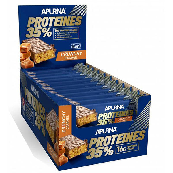 Nutri-Bay APURNA - Barra de Proteínas 35% - Caramelo Crocante - Caixa