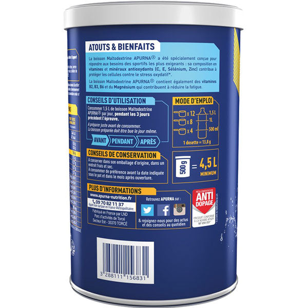 Apurna Boisson Maltodextrine (500g) - Citron