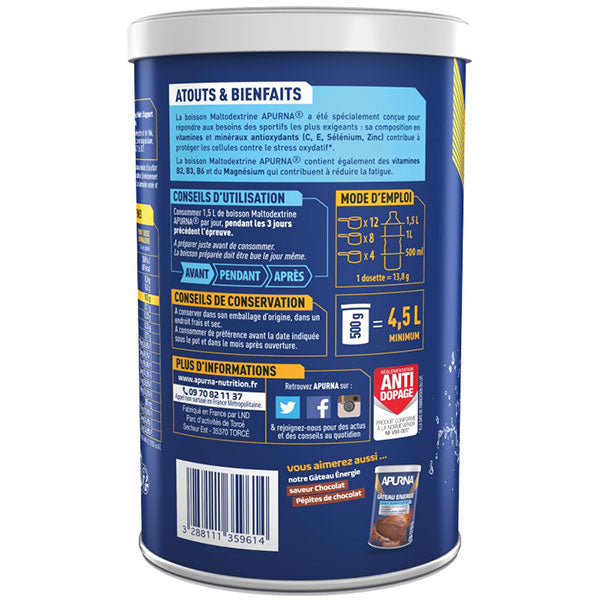 Apurna Boisson Maltodextrine (500g) - Thé Pêche