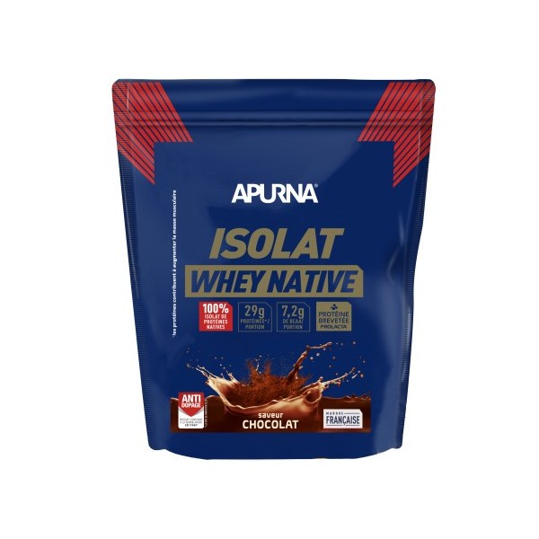 Apurna Isolat Whey Native (720g) - Chocolat