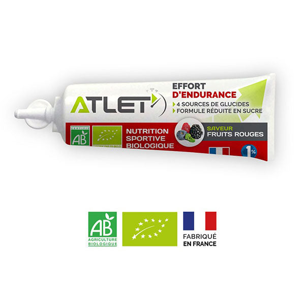 Nutri-bay ATLET - Gel de energia orgânica (25g) - Frutas vermelhas