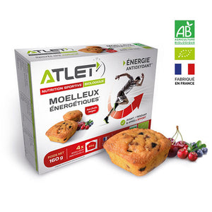 Nutri-bay | ATLET - Moelleux Énergétique BIO (4x40g) - Fruits Rouges