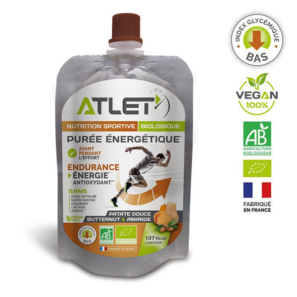 Nutri-bay ATLET - Purê de Energia Orgânica (100g) - Amêndoa de Batata Doce-Butternut