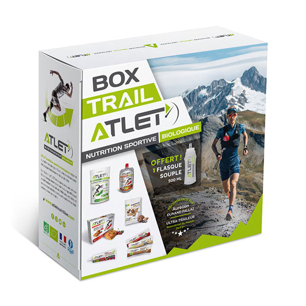 Nutri bahía | ATLET - Trail Box: 8 Productos + Botella Blanda 500ml Gratis