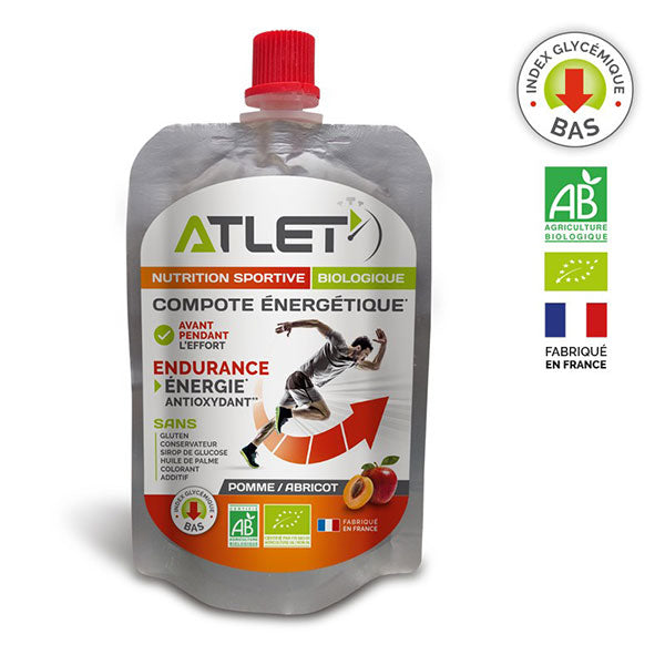 Nutri-bay | ATLET - Compota de energía orgánica (100g) - Apple-Apricot