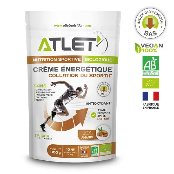 Nutri-bay | ATLET - Crema de energía orgánica (600g) - Almendras