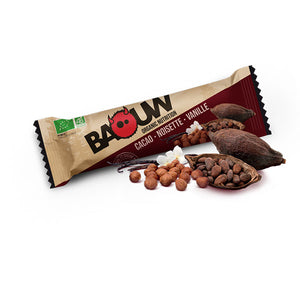 Nutri baia | BAOUW Barretta Energetica Biologica (25g) - Cacao-Nocciola-Vaniglia