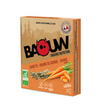 Nutri-bay | BAOUW Barre Énergétique BIO (3x25g) Carotte-Graine de Courge-Poivre - Box