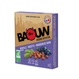 Nutri-Bucht | BAOUW Bio-Energieriegel (25 g) Blaubeer-Haselnuss-Tannen-Knospe - Box