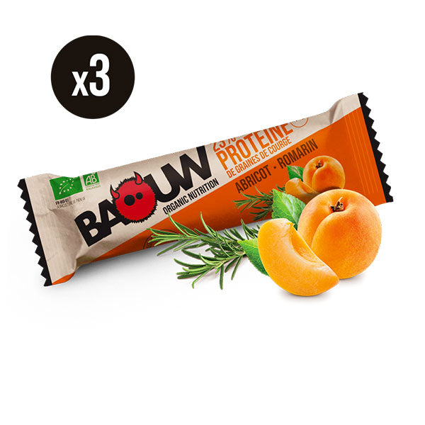 Nutri-bay | BAOUW Barre Proteiné BIO (25g) - Graines de courge, Abricot, Romarin  - Box