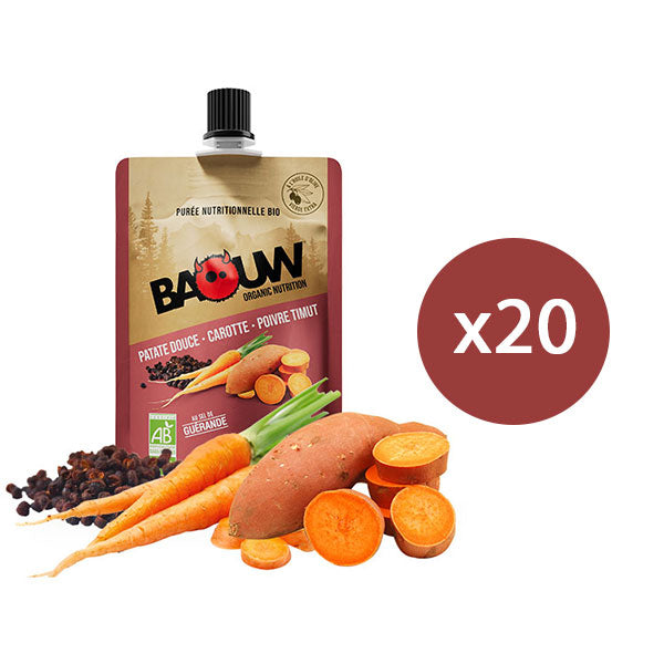 Nutri-bay BAOUW Purées Box (20x90g) - Pimenta Batata-Cenoura-Timut