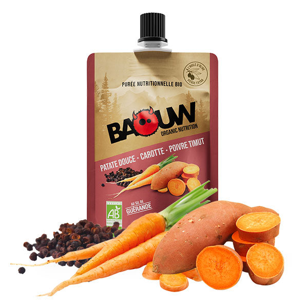 Baía Nutri | Purê de Energia Orgânica BAOUW - Batata Doce-Cenoura-Pimenta