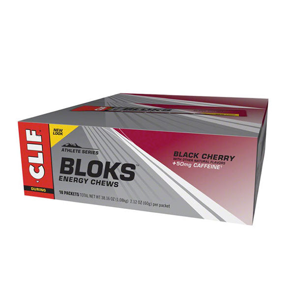 Nutri-bay CLIF BLOKS - Gomas Energéticas (60g) - Cereza Negra (Cafeína) - caja