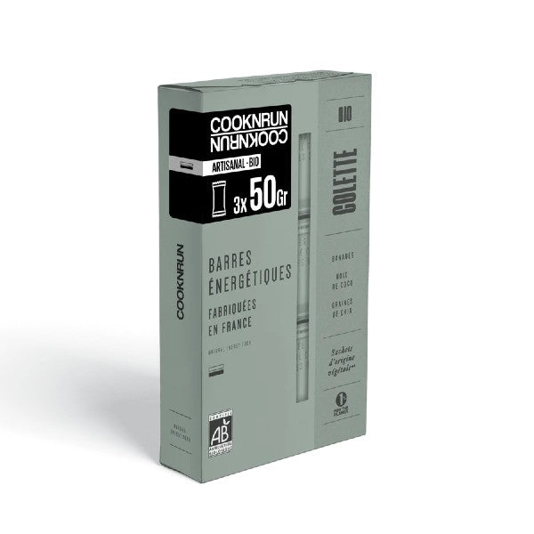 COOKNRUN - Barrette energetiche biologiche (3x50g) - Gusto a scelta