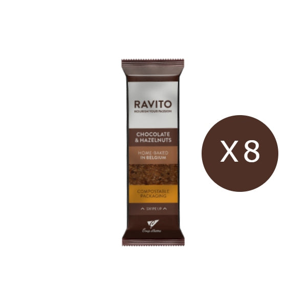 Nutri-Bucht | COUP D'BARRE Ravito Bar Minipack 8x40g - Kakao-Haselnüsse