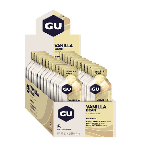 Nutri-Bay GU Energy Gel (32g) - Vanille - Vanilleschote - offene Schachtel
