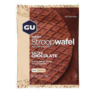 Nutri-Bay GU - StroopWafel - Gaufre Energétique Waffle - Salted Chocolate - Chocolat Salé