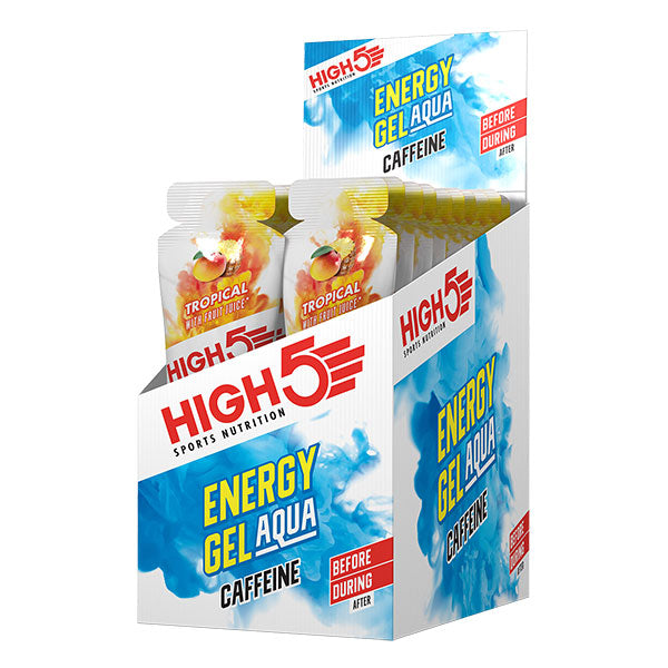 Nutri bay | HIGH5 Energy Gel AQUA Caffeine HIT Box - Tropical