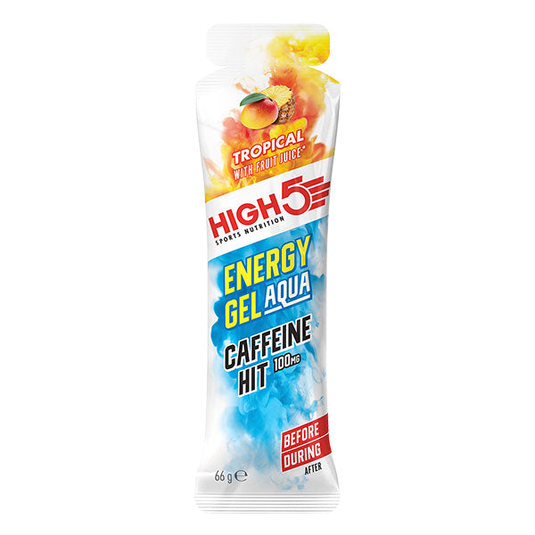 Nutri-Bay HIGH5 -Gel Energético Aqua Plus Cafeína HIT (66g) - Tropical