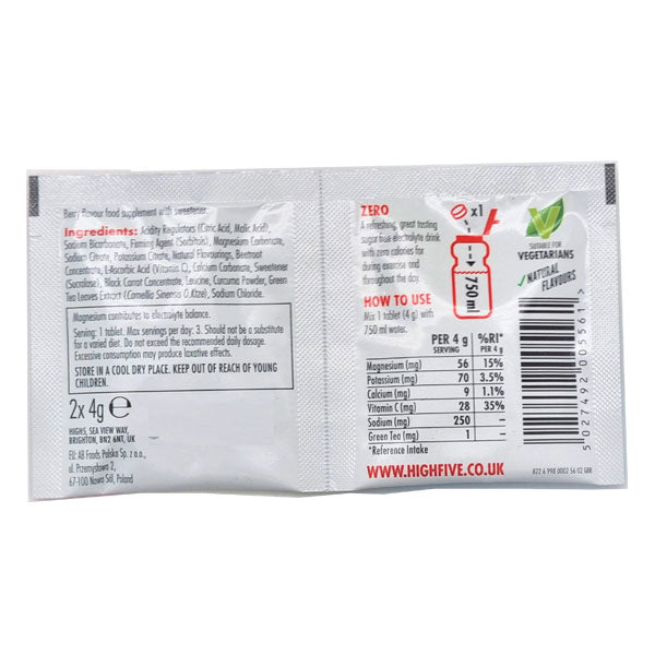 Nutri-baía | HIGH5 - ZERO Pastilhas - Bebida de Hidratação (10x4g) - EMBALAGEM INDIVIDUAL